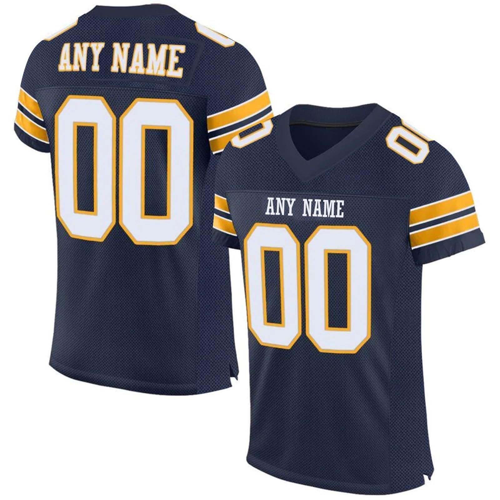Mens American Football Jersey Personalized Sports T Shirt Quick Dry Breathable Short Sleeve Tee Shirt for Women Kids S-7XL