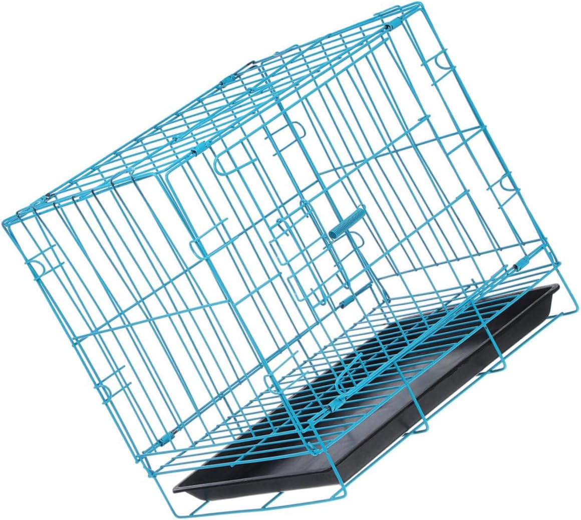 VANZACK Portable Metal Cat Carrier Travel Cage Sturdy and Stylish Pet Storage Enhanced Air Circulation for Indoor and Outdoor Use