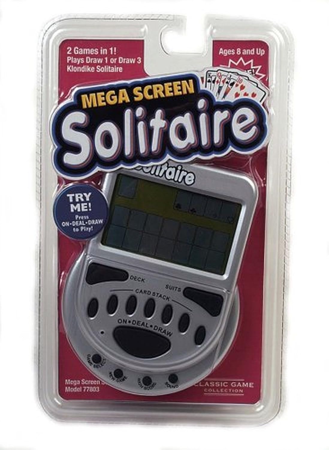 Handheld Solitaire Games Mega Screen Travel Games Electronic Draw Klondike NEW .HN#GG_634T6344 G134548TY63449