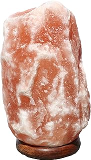 Salzlampe 2-3 kg Salz Kristall Stein Salzleuchte Nachtlampe Salzkristalllampe - Natürliche Beleuchtung für entspannte Atmosphäre und verbessertes Raumklima aus Punjab Pakistan