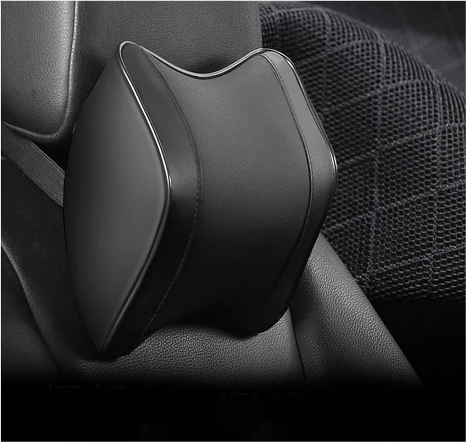 Car Headrest Pillow - Memory Foam Neck and Shoulder Support Cushion for All Cars(Black Waist 1pc)