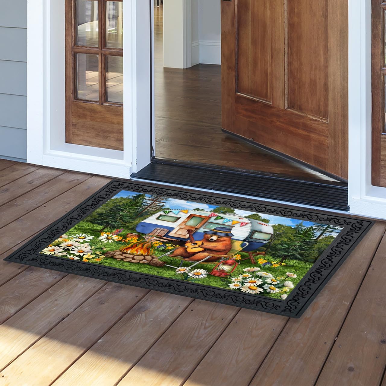 Briarwood Lane Camping Bear Doormat