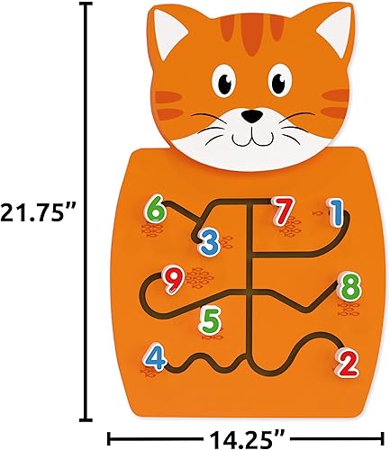 Miniatura 3 de Panel de pared de actividad para gatos, 59.1ft, centro de actividades para niños, juguete montado en la pared, decoración de mesa ocupada para