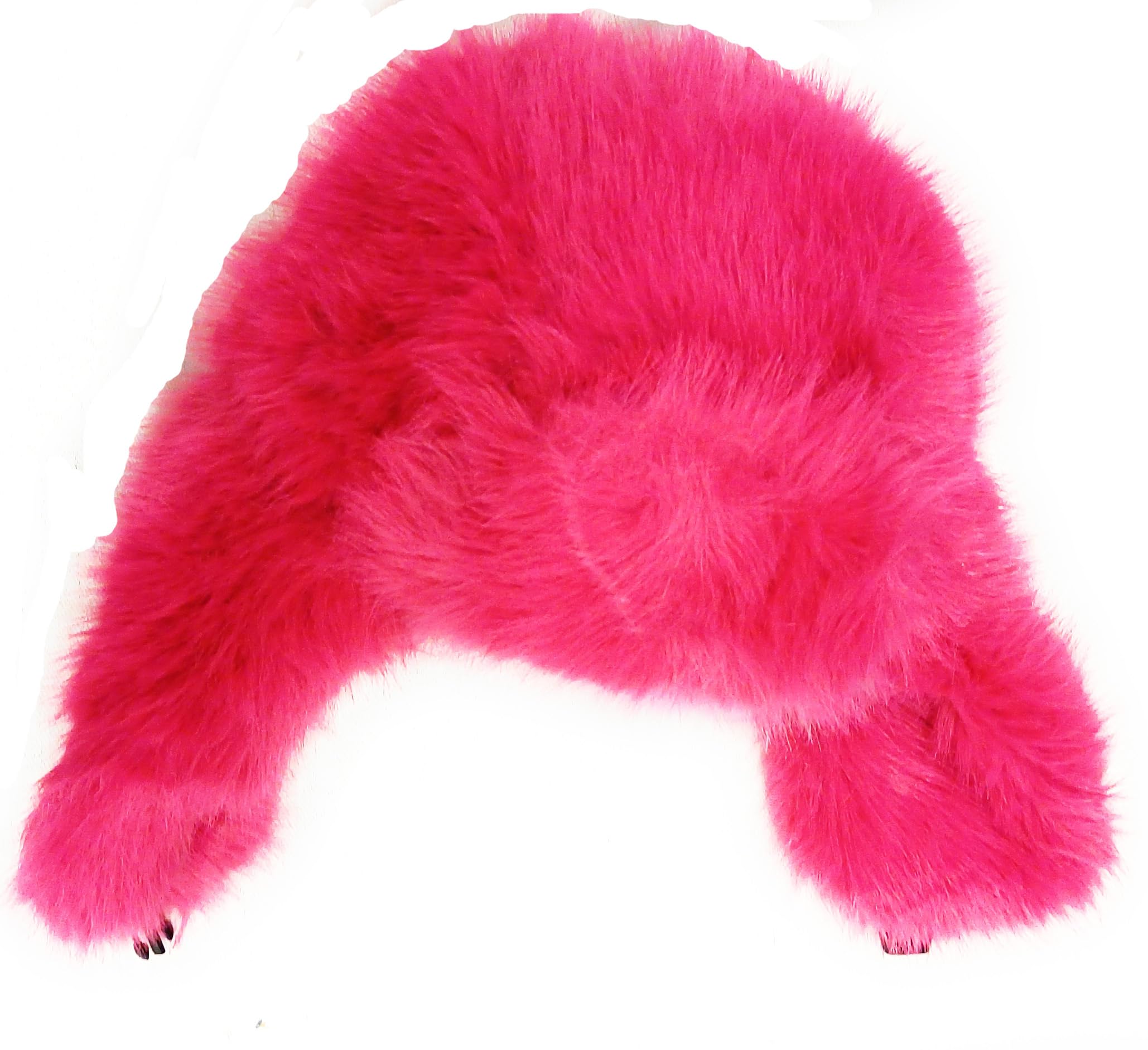 KGM Accessories New Super Fluffy Trapper Hat Soft Fleecy Faux Fur hat - Womens Mens Winter Hats (UK, Alpha, One Size, Fushia)