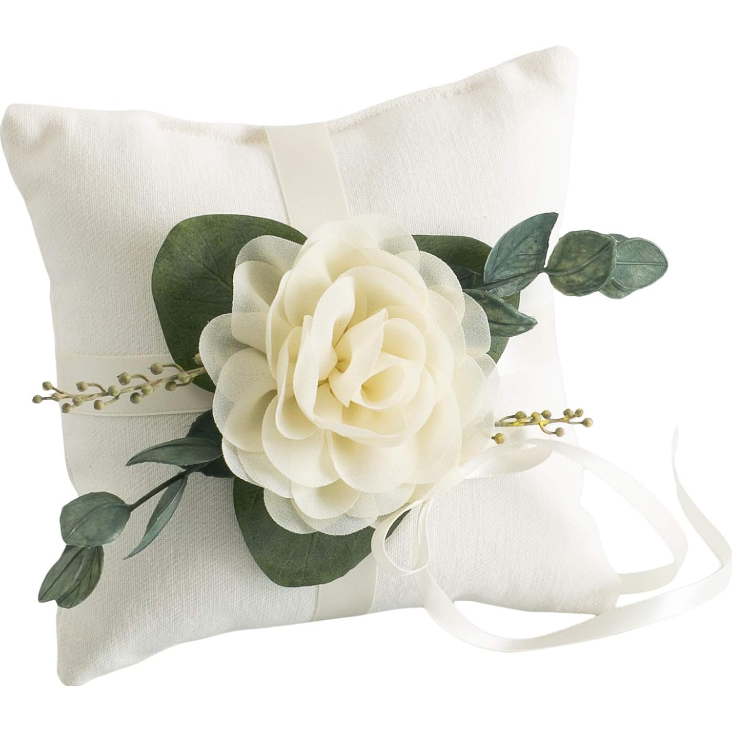 Ring Bearer Pillow Ivory Linenlook Ring Bearer Pillow