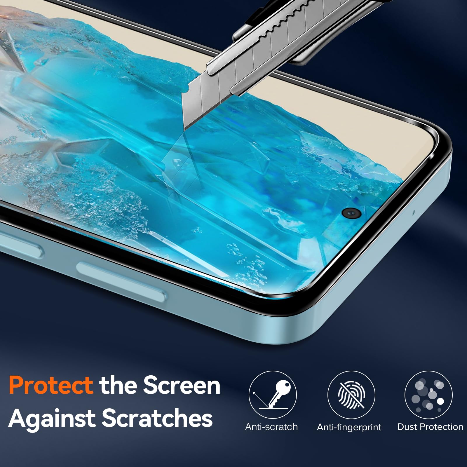 iVoler Przeciw żółknięciu przezroczyste etui do Samsung Galaxy M35 5G z 2 sztukami szkła hartowanego, [odporny na wstrząsy klasy wojskowej] przezroczysta cienka obudowa