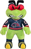 Vista 18 de Bleacher Creatures Anaheim Ducks Wild Wing - Figura de peluche de mascota de la NHL de 10 pulgadas (uniforme triangular verde azulado), una mascota