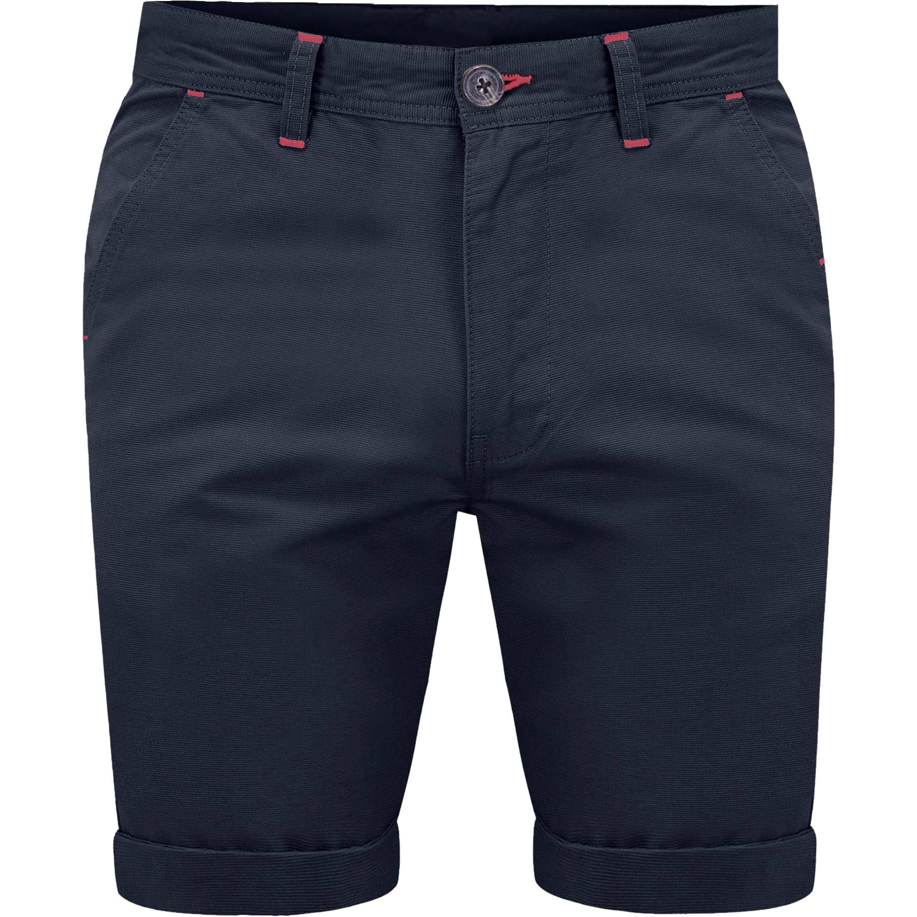 Westace Men's Navy Stretch Chino Shorts Summer Cotton Cargo Combat Casual Jeans Half Pant (34, )