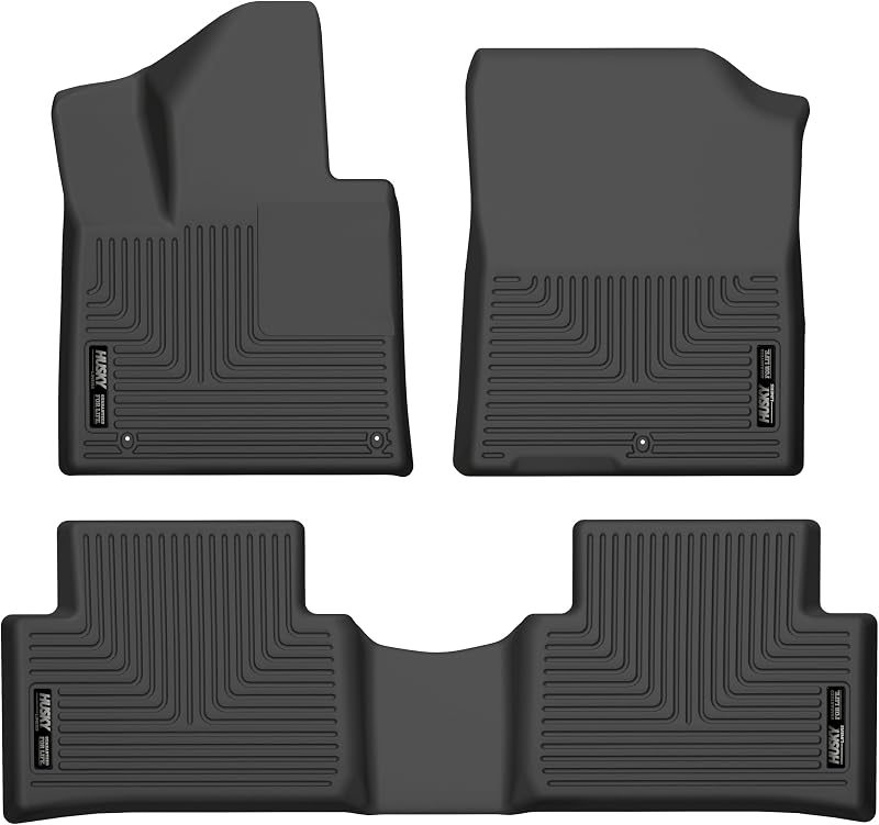 Forro de Assoalho Weatherbeater Husky Liners para Kia Sorento 2021–2026, Dianteiro e 2ª Fileira, Preto – 95841