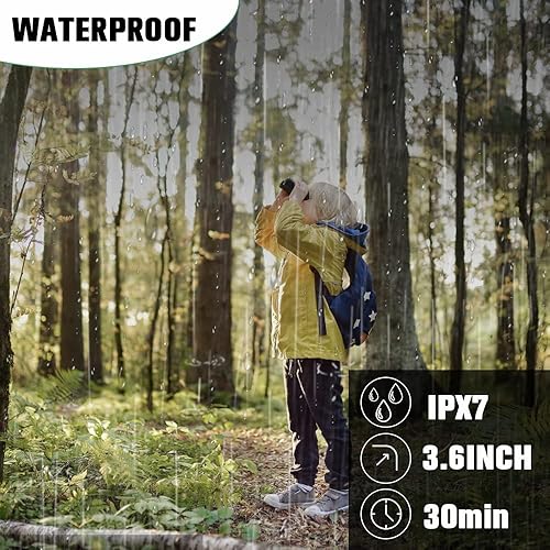 MAXVITAVELA Prismáticos compactos de alta potencia de 200 x 22 pulgadas con visión clara de poca luz binocular impermeable grande para adultos y