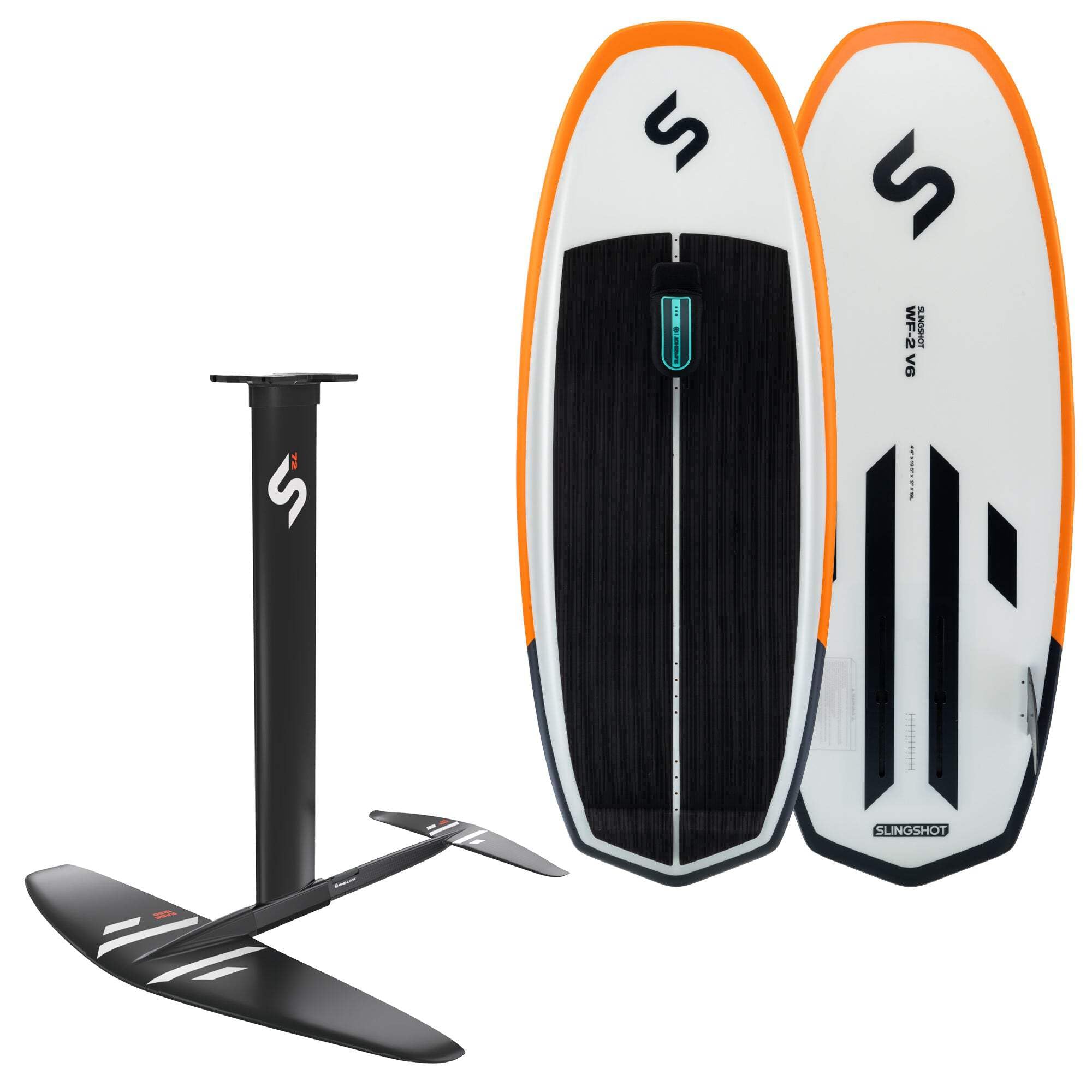 Slingshot Sports One-Lock Wake Foil QuickStart Package (WF-2 V6 | Foil and Board)