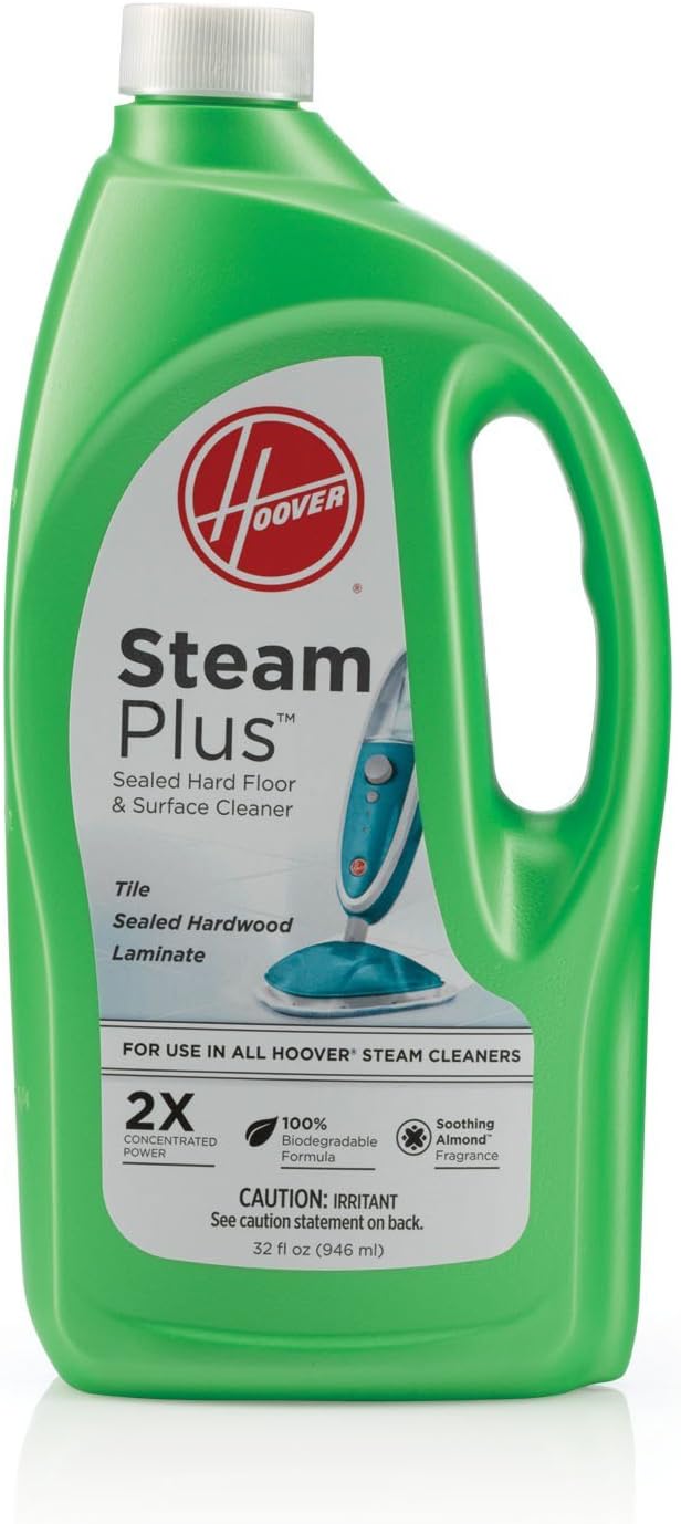 Hoover WH00015 Hard Floor Cleaning Solution, SteamPlus Multi-Floor 2X Concentrated Formula, 32 oz
