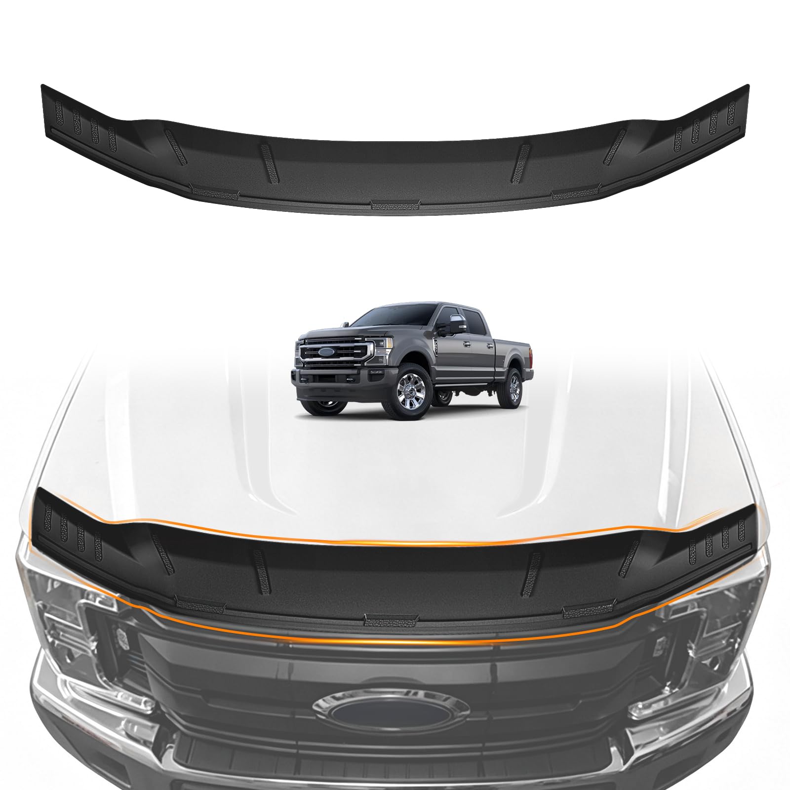 TripleAliners Hood Bug Deflector Protector for 2017-2022 Ford F250 F350/450