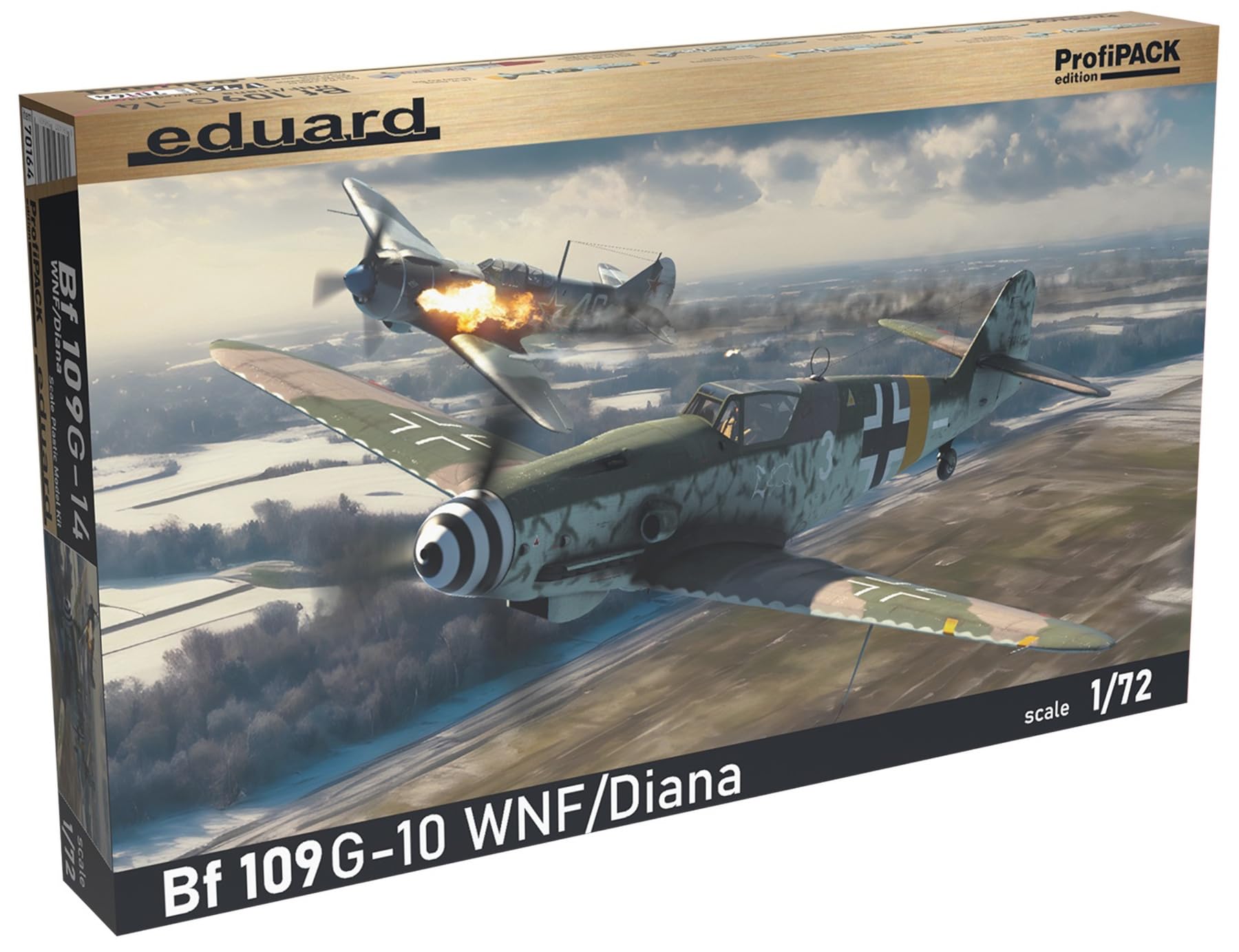 Amazon.com: Eduard 1/72 Profile Pack Bf109G-10 WNF/Diana Plastic