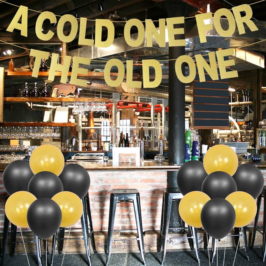 Amazon.com: A Cold One for The Old One Party Decorations Banner, Black Gold Balloons for Men Aged to Perfection Cheers and Beers to 40 Years 50th 60th Birthday Decorations : Home & amazon-com-a-cold-one-for-the-old-one-party-decorations-banner-black-gold-balloons-for-men-aged-to-perfection-cheers-and-beers-to-40-years-50th-60th-birthday-decorations-home