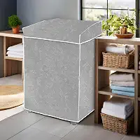 Capa para Máquina de Lavar Impermeável Compatível com Máquinas 12kg a 15kg Reforçada para Todas as Marcas Tamanho 98cm x70cm x 64cm - Cinza