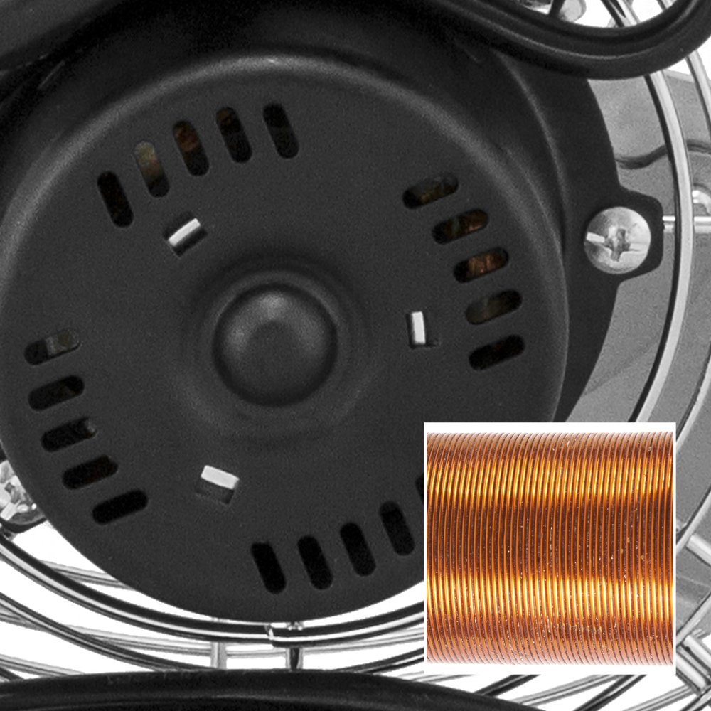 TROTEC Ventilateur de sol TVM 12 | Puissance de 37 watts | Tête du ventilateur inclinable à 100° | Diamètre des pales 30 cm