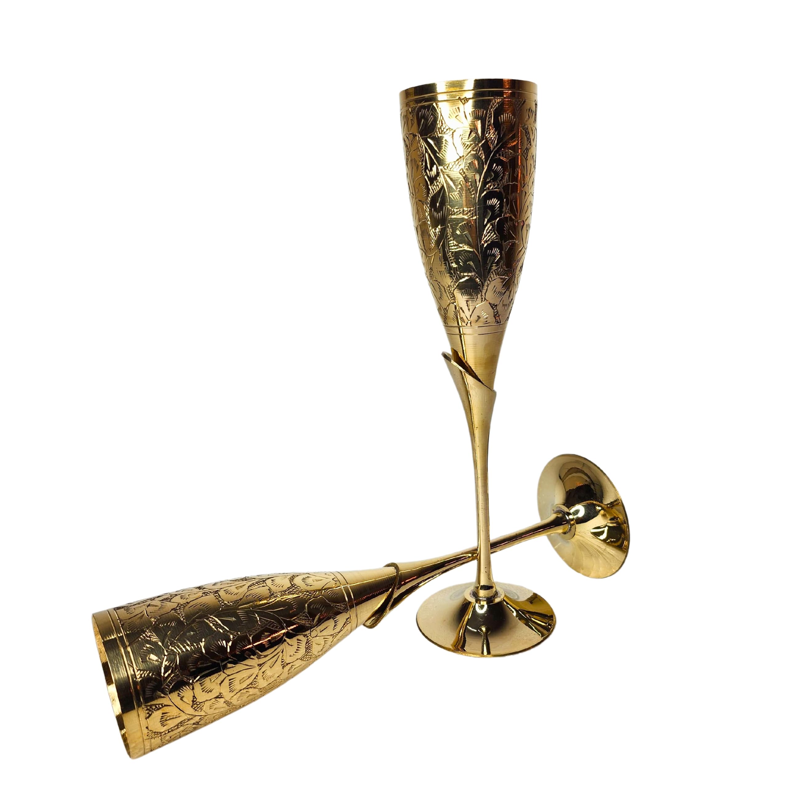 ANTIQUANA Premium Goblet Solid Brass Royal Wine Goblet Solid Brass Royal Wine Cup Handmade Goblet Medieval Decor Gothic Chalice, Elegant Wine Goblet - Pack of 1