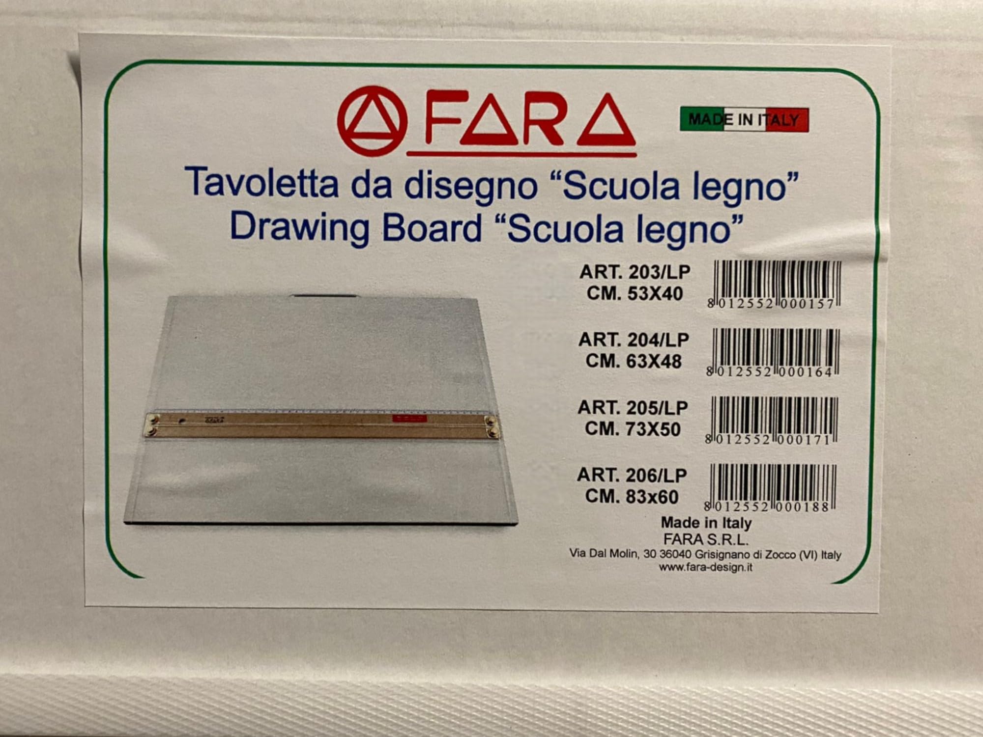 TAVOLETTA TECNICA 50X73 MOD. ITALIA FARA
