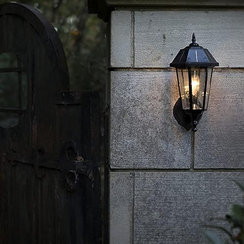 Miniatura 3 de GAMA SONIC Lámpara solar Topaz, soportes de ajuste de 3 pulgadas para poste de pared o muelle, negro (GS-149BFPW)