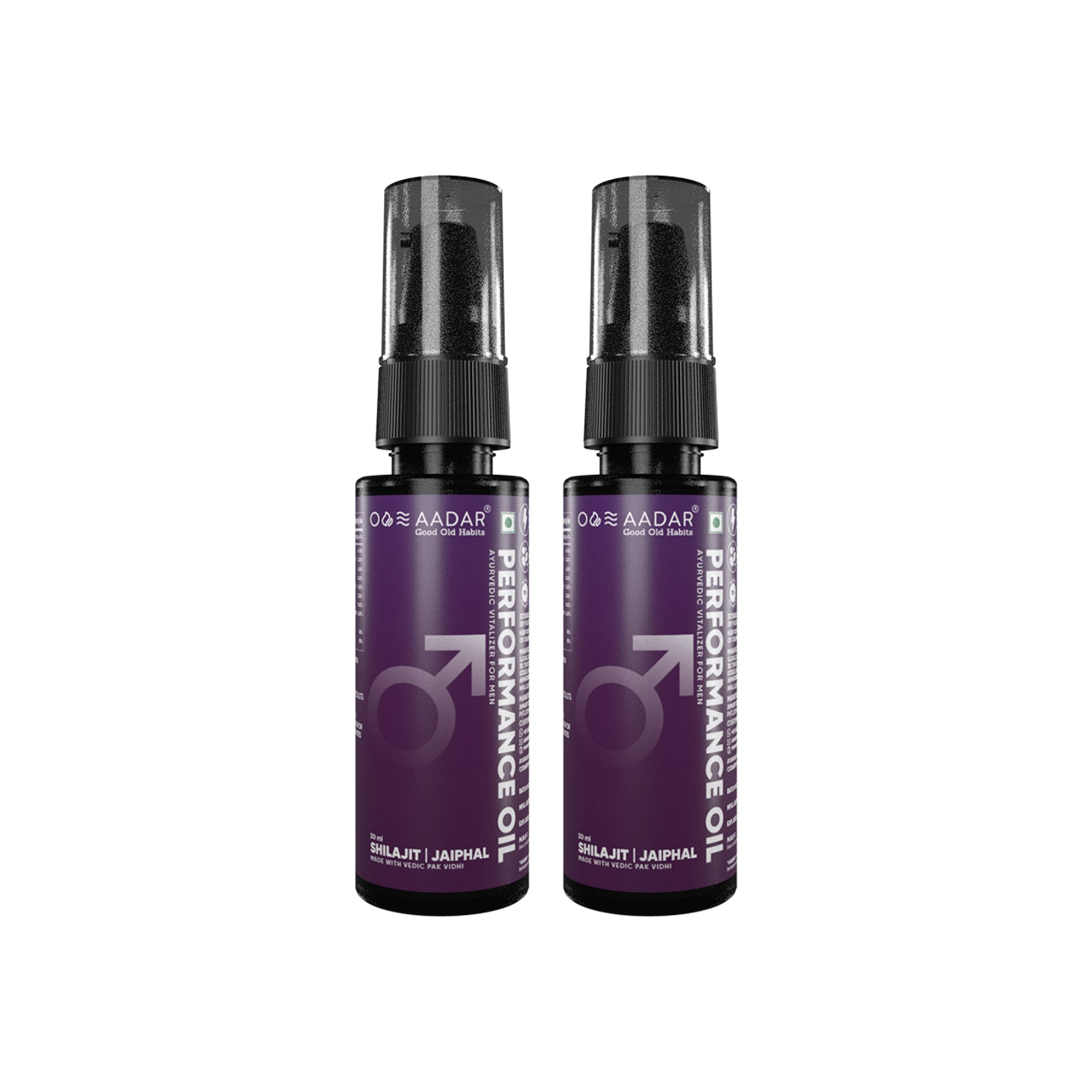 AADAR Performance Oil | Ayurvedic Oil for Men | Restores Confidence & Stregnth | Fight Fatigue and Low Energy levels | 30 ml (Pack of 2)-image-34