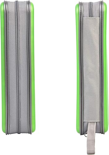 Miniatura 73 de UENTIP Estuche portátil para CD de capacidad para 96, portátil y de plástico duro, organizador de CD, cartera, almacenamiento de DVD (96, naranja)