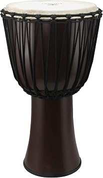 Tycoon Percussion 12 FIBERGLASS ROPE TUNED DJEMBE DARK BROWN FINISH, TFAJ-12DB