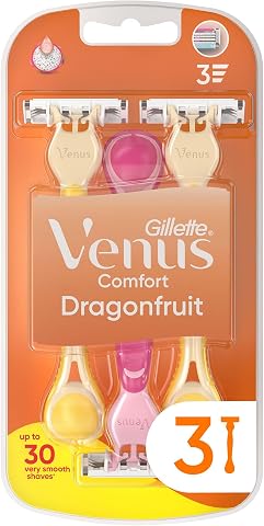 Gillette Venus 3 tek kullanımlık tıraş makinesi, kadın, 3 ejderha meyvesi kokulu tıraş makinesi