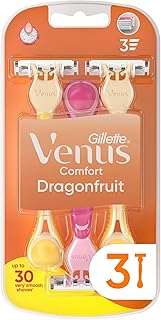 Gillette Venus 3 tek kullanımlık tıraş makinesi, kadın, 3 ejderha meyvesi kokulu tıraş makinesi