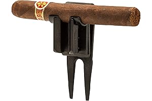 4-in-1 Golf Tool: Cigar Holder, Divot Tool, Club Caddy, and Putter Holder
