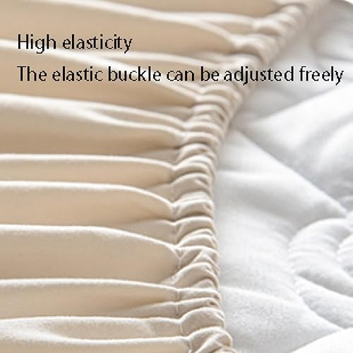 Miniatura 4 de Sábanas inferiores, sábanas gruesas con impresión acolchada, para dormitorio de niño y niña, impermeable, barrera de orina, bolsillos profundos,