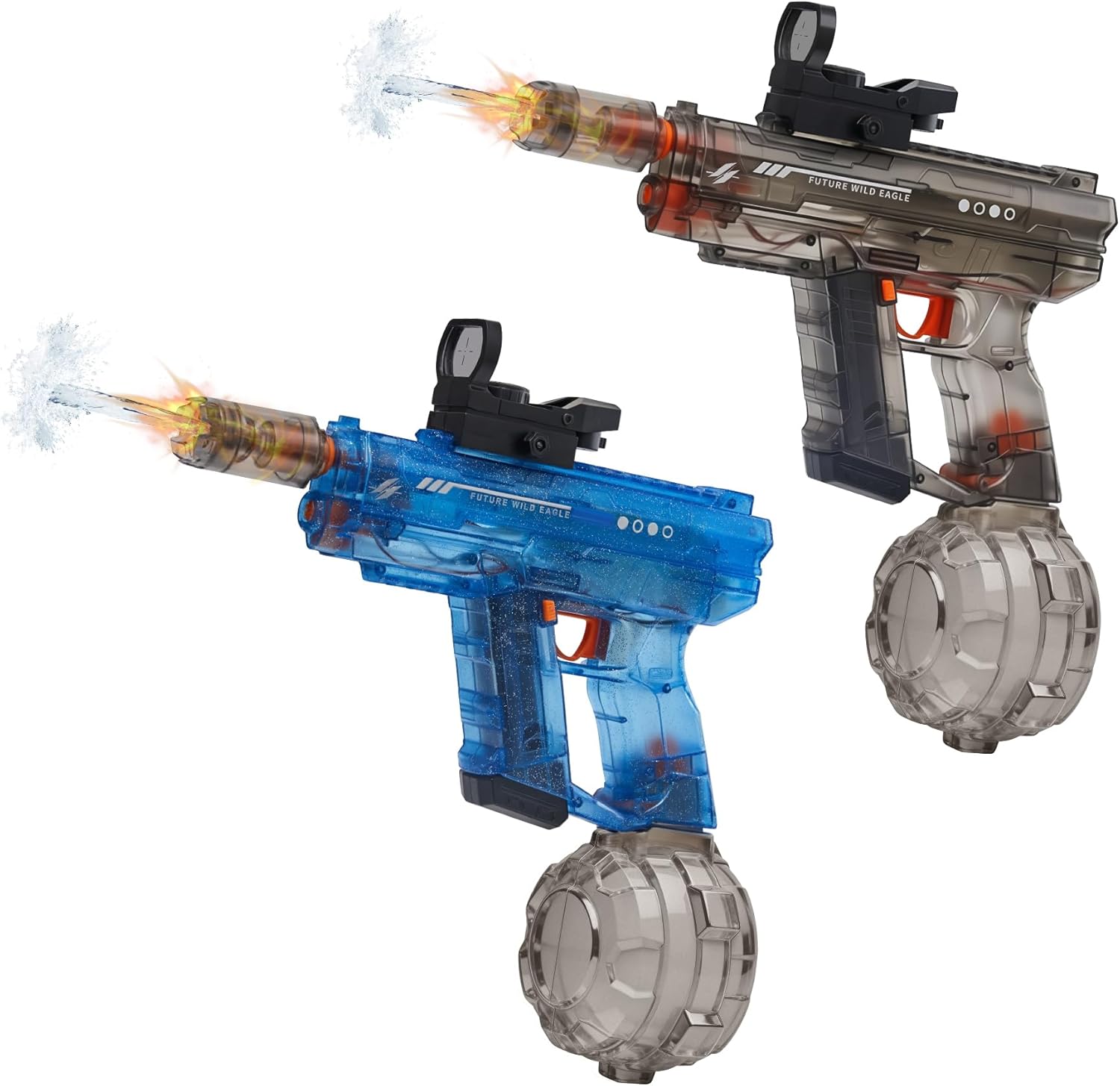 JoyRapt Electric Water Guns for Adults & Kids, Automatic Water Gun with 26-32ft Long Range, 800ml Large Capacity, Splash - Resistant Design, Summer Outdoor Pool Toys for Ages 8-13（2 Pack）