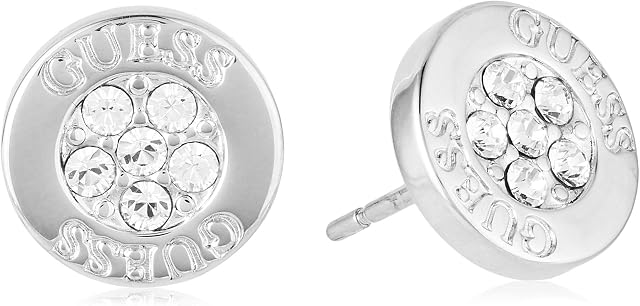 Guess Kolczyki damskie ze stali nierdzewnej 12 kryształów 32003481
