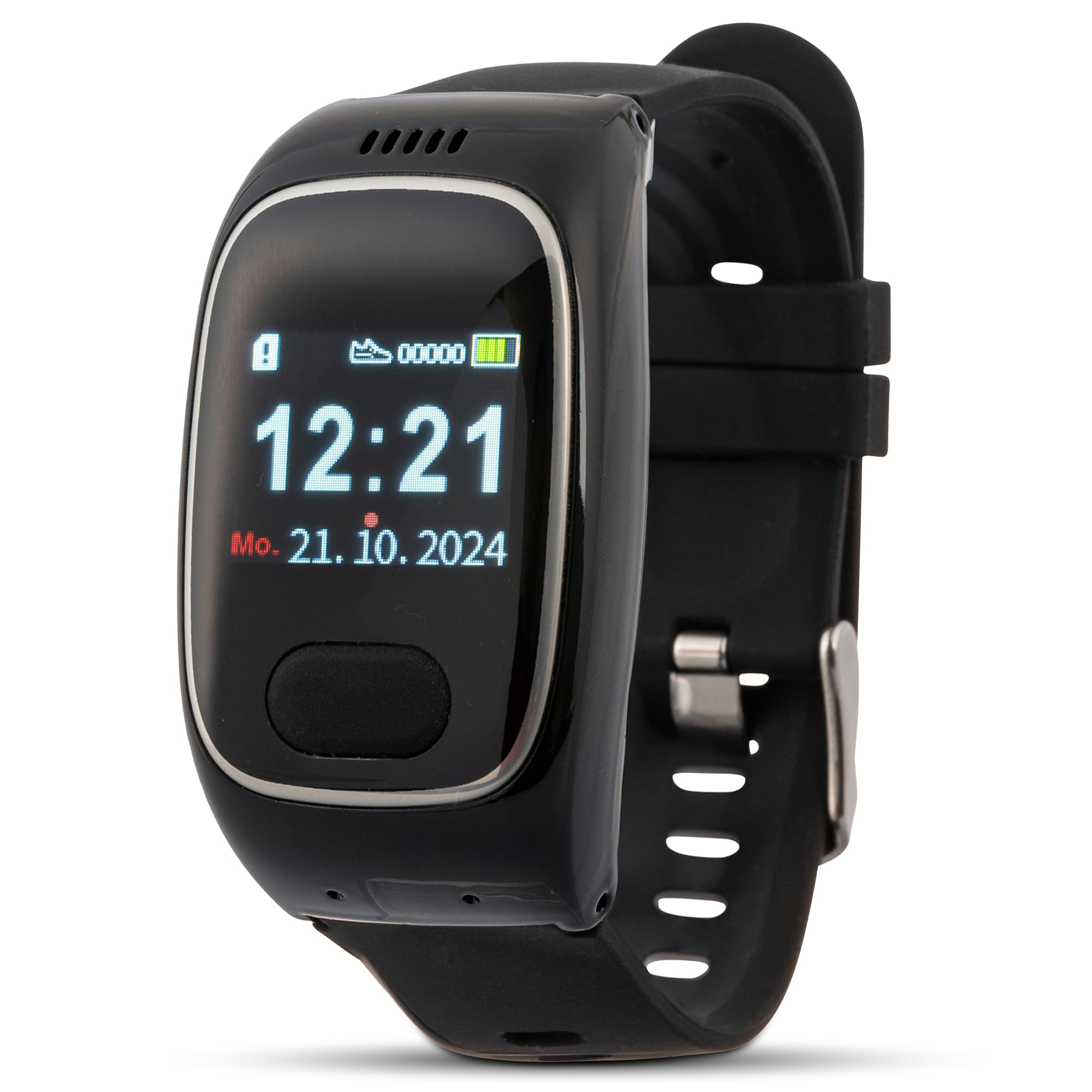 tellimed Solino PRO 4G GPS Senioren Notruf Uhr mit Telefonfunktion, SIM Slot & ohne ABO - Einfache Bedienung & maximale Sicherheit - Seniorenuhr mit Notrufknopf für Senioren & Erwachsene