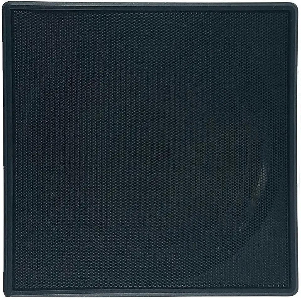 ARANDELA QUADRADA PRETA LESON ALTO FALANTE 70 RMS EMBUTIR GESSO