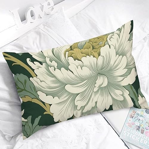 Vista 822 de ArogGeld Chinoiserie - Fundas de almohada escénicas asiáticas, estilo asiático, funda de almohada azul y verde Kelly, funda de cojín para decoración