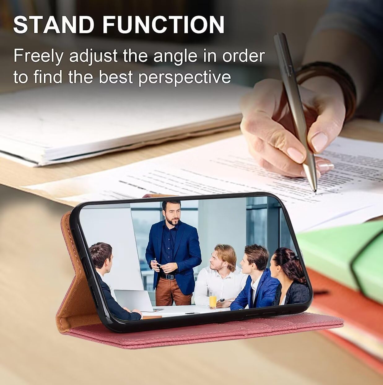 TOMYOU Cover Compatible with Google Pixel 7 Pro, Premium Leather Flip