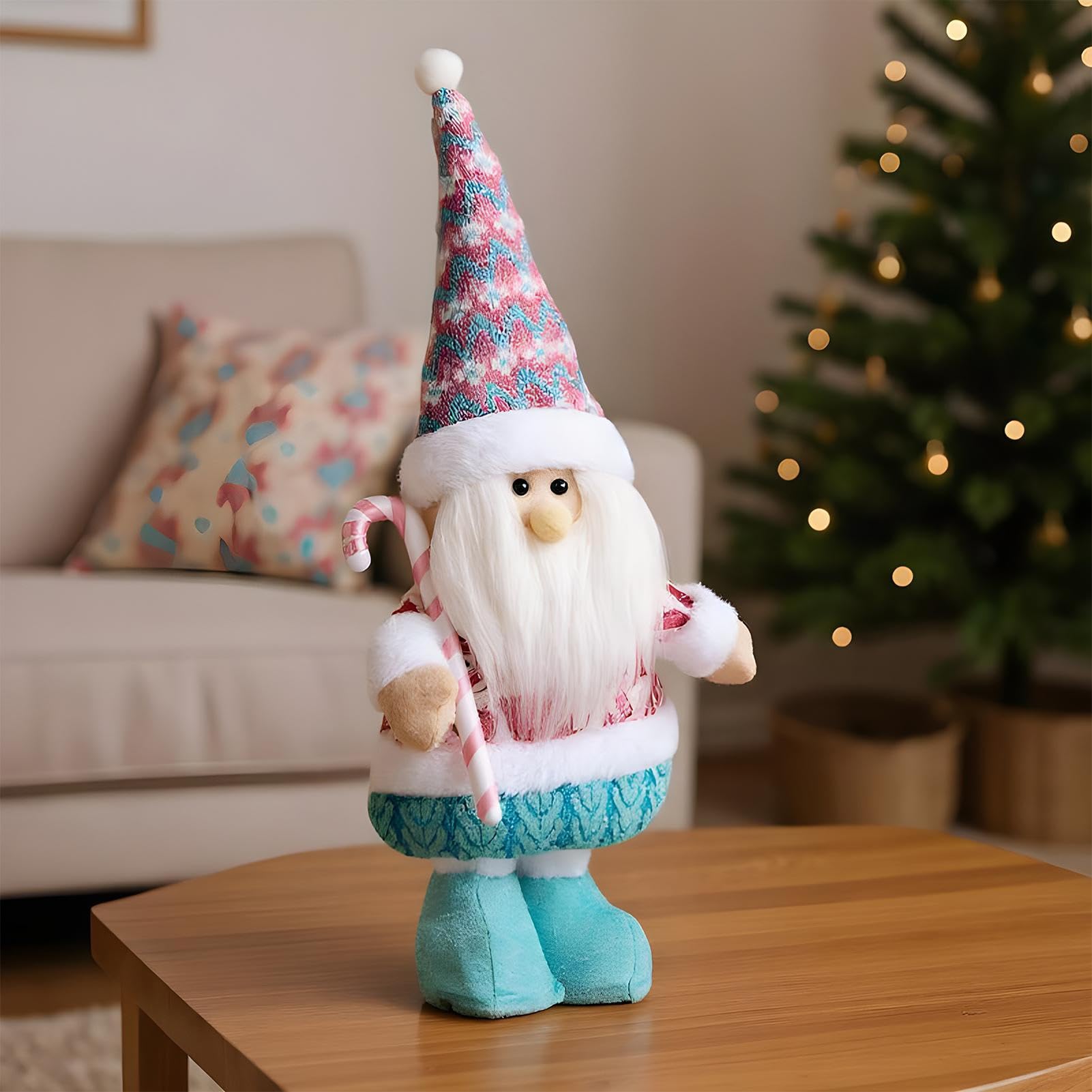 Generico Weihnachtszwerge, Sammelfiguren Zwerge Rosa Dekorationen