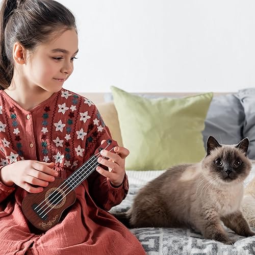 Miniatura 7 de Ukelele para niños, 4 cuerdas, ukelele para niños pequeños, instrumento musical, instrumento de educación temprana, juguetes para principiantes