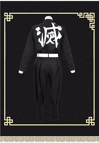 Vista 3 de Sword Valley Disfraz de cosplay Agatsuma ZenitsuTomioka GiyuuRengoku KyoujurouKamado NezukoIguro Obanai Kimono traje de anime japonés, versión