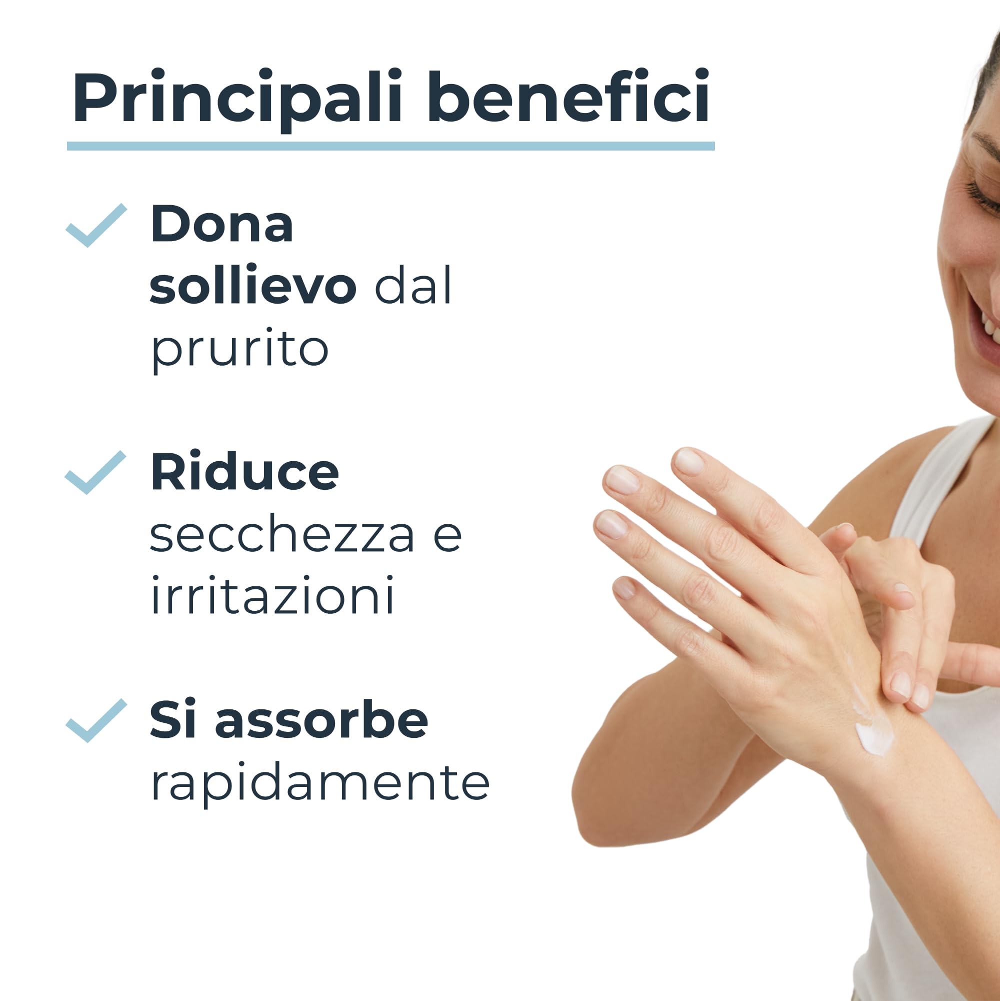 Eucerin Atopi Control Crema Mani Lenitiva 75 ml, Crema dermatite atopica mani per un sollievo immediato, Formula riparatrice con Ceramidi per pelle secca, screpolata, atopica e con eczema