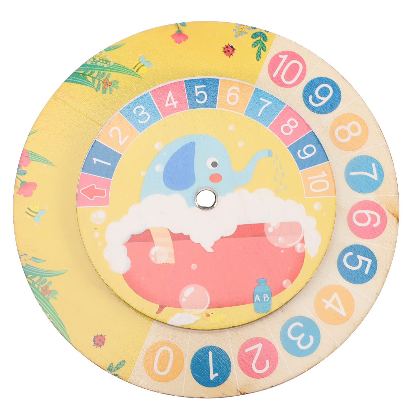 PRETYZOOM Montessori Math Learning Teaching Clock for Interactive Time Learning Tool with Colorful Dial for Classroom and Home Use Ideal for Teaching Time Concepts and Arithmetic Skills