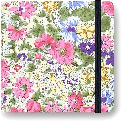 Cuaderno de bocetos de acuarela, diario de 5 x 5 pulgadas, cubierta de tela cuadrada portátil, 20 hojas de papel de dibujo con textura de acuarela,