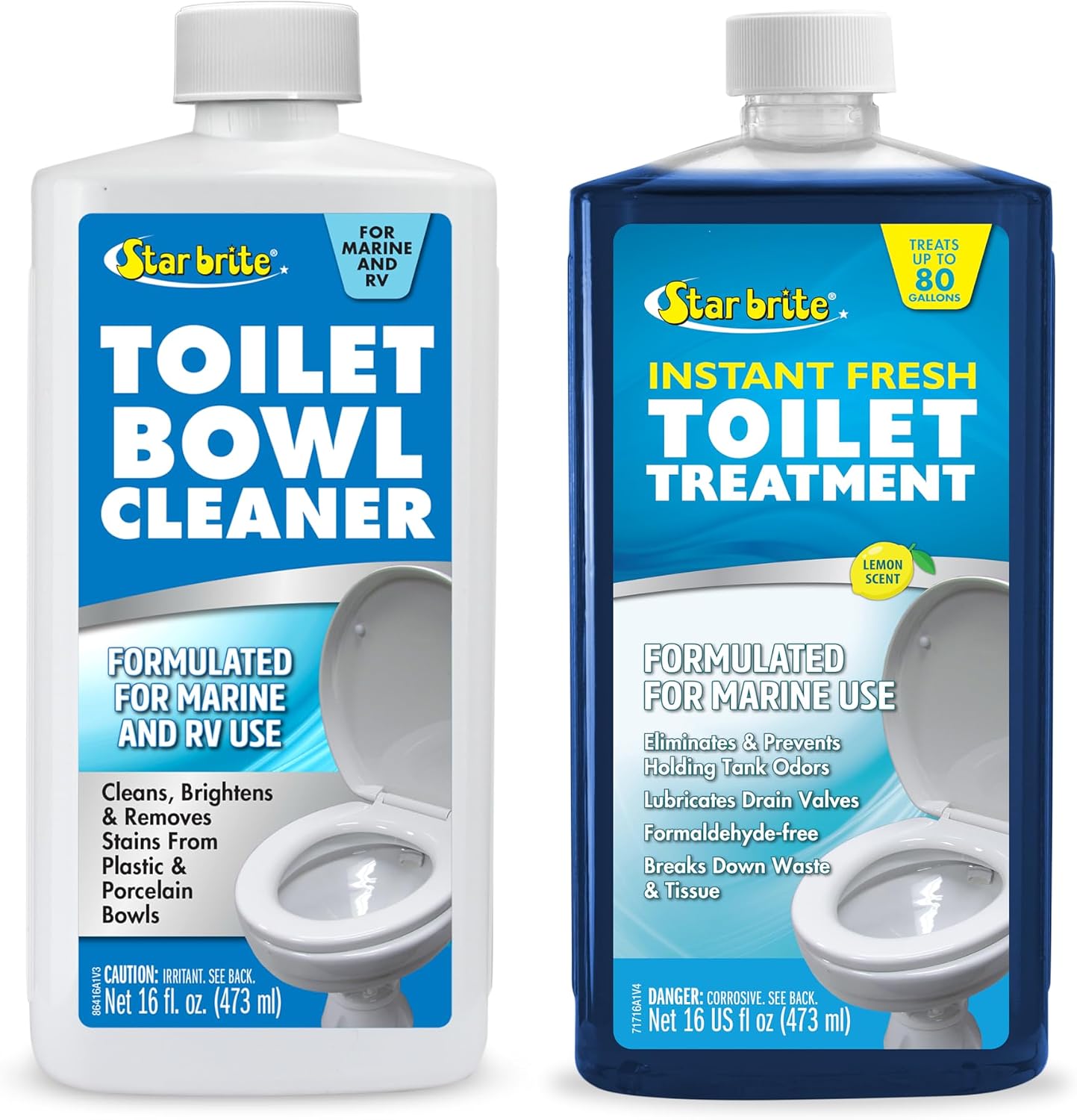 STAR BRITE Toilet Bowl Cleaner + Instant Fresh Holding Tank Treatment - Formulated for Boat & RV Use