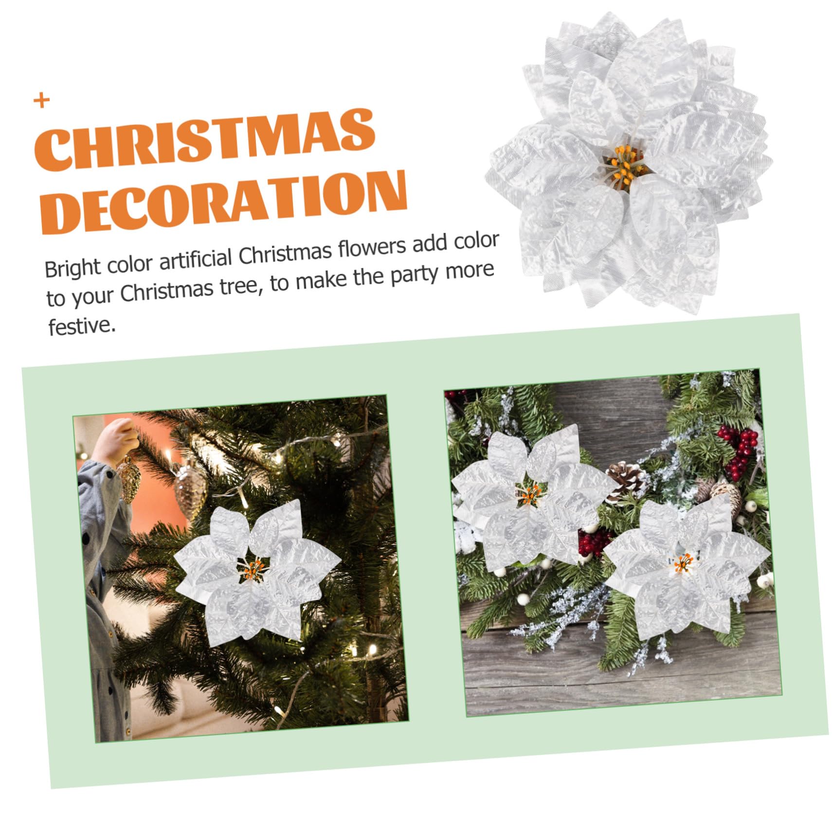 Zerodeko 84stücke Teiliges Künstliche Weihnachtssterne Farbige Poinsettia Blumen Für Weihnachtsbaum Türkranz Und Festliche Dekoration Lebensecht Und Langlebig Für Weihnachtszeit