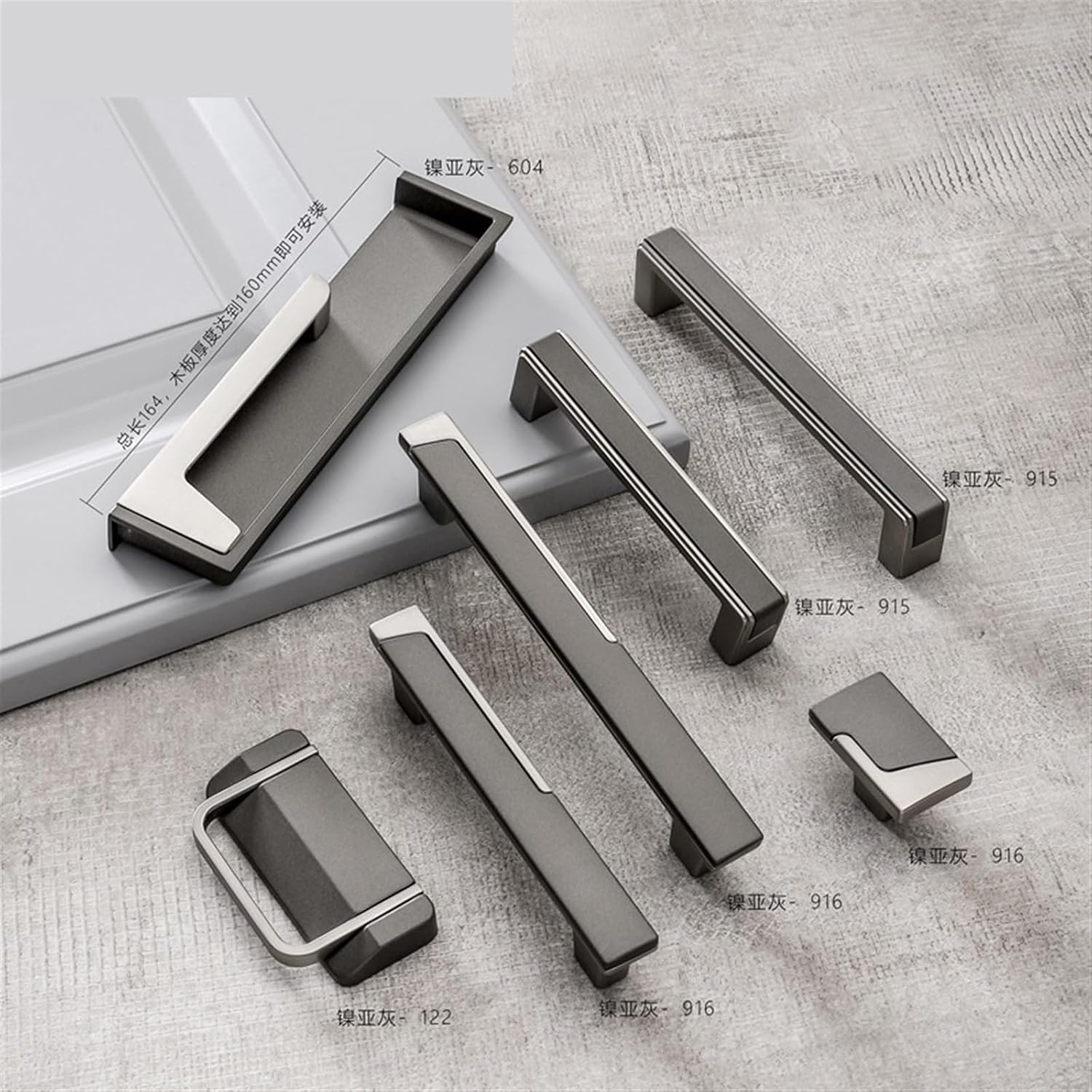 Cabinet Handles Zinc Alloy Cupboard Door Pulls Drawer Knobs Handles Wardrobe Pulls Furniture Handle Hardware 1Pcs (Color : Gold 64mm)