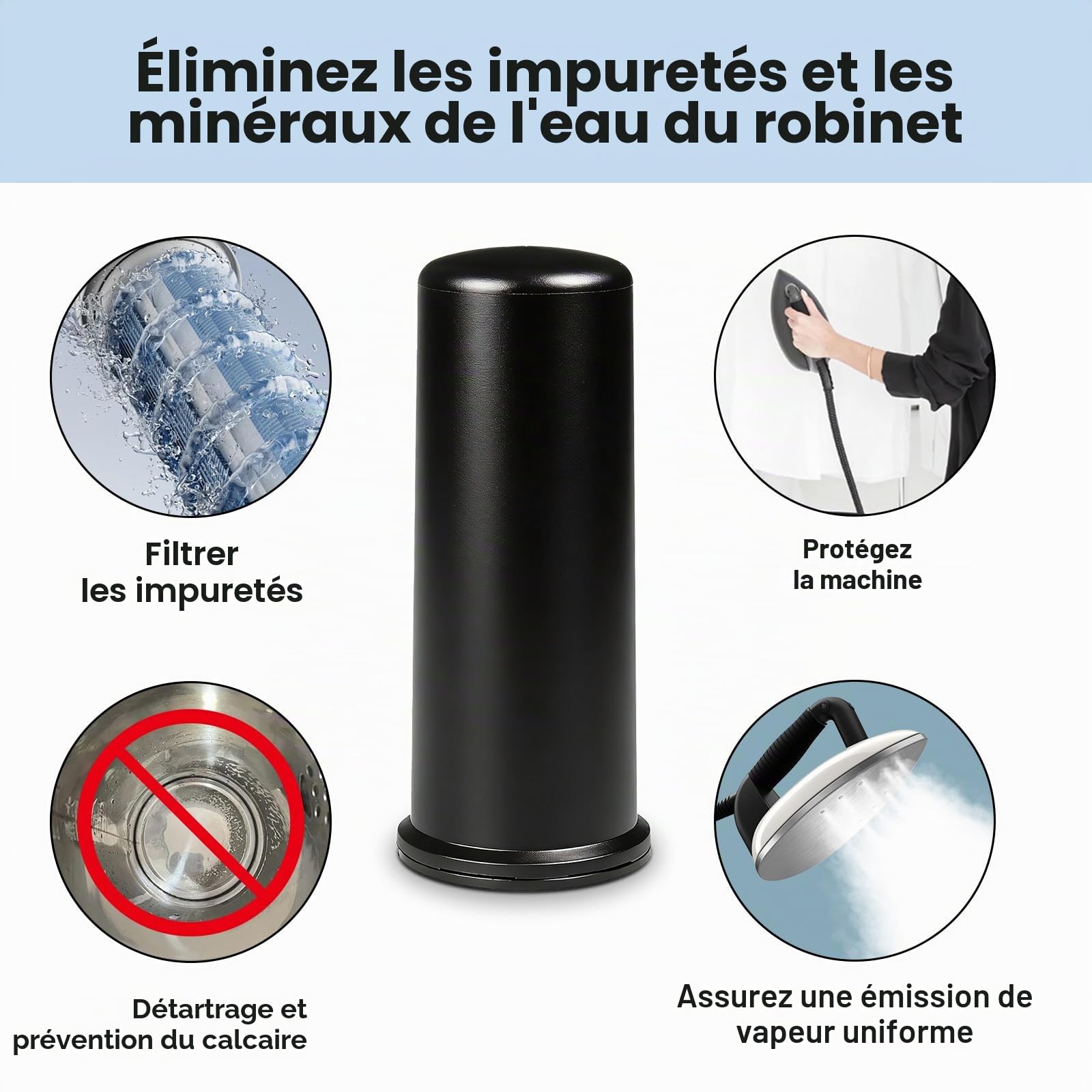 Cartouches anti-calcaire pour centrale vapeur Laurastar Lift/Plus/Xtra | 3 pièces, protection contre le calcaire et la corrosion