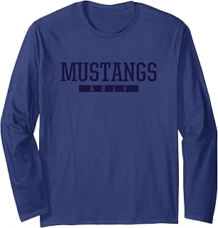 Medina Mustangs Golf HS Long Sleeve T-Shirt