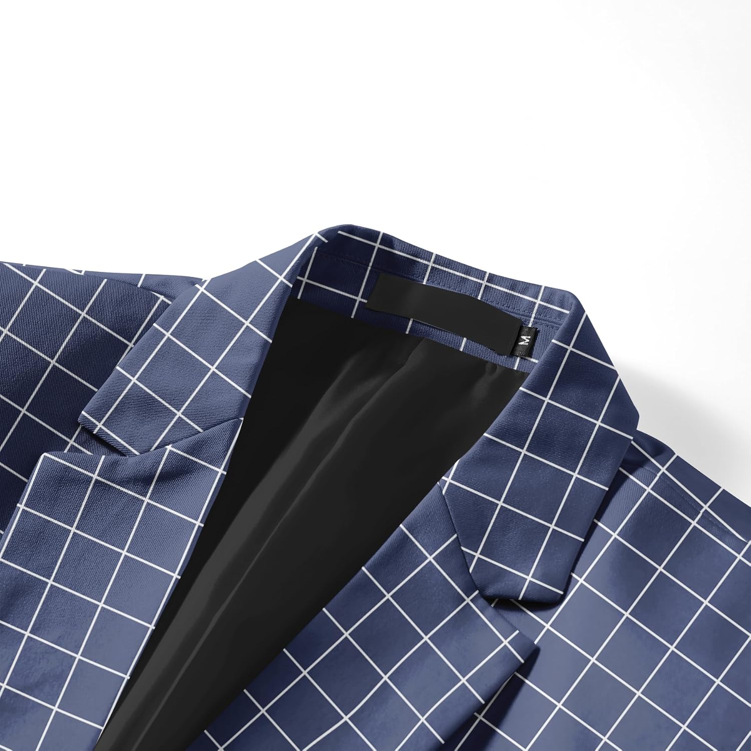 Allthemen Men's Casual Blazer Slim Fit Suit Jacket Stripes Sport Coat Checked Lightweight Jackets for Work Office Business