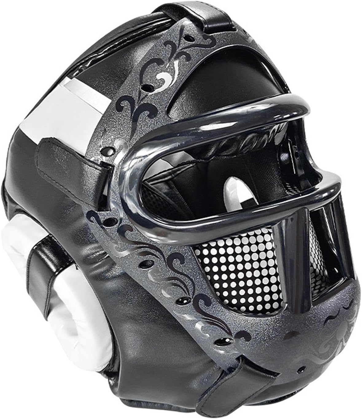Ailan Cap Sports Hat Head Protector Head Guard Karate Headgear MMA MuayThai Boxing Helmet Sparring Grappling Kickboxing Taekwondo Martial Arts Headgear Boxing Hollow Out